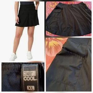 🎀32 Degrees Black Mini SKORT Breezy Pockets Size XL EUC